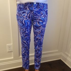 Lily Pulitzer skinny crop, sz 6
